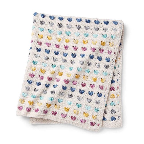 Crochet Heart Stitch Blanket