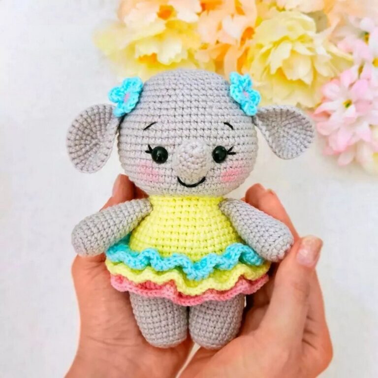 Easy Crochet Little Elephant Free Pattern