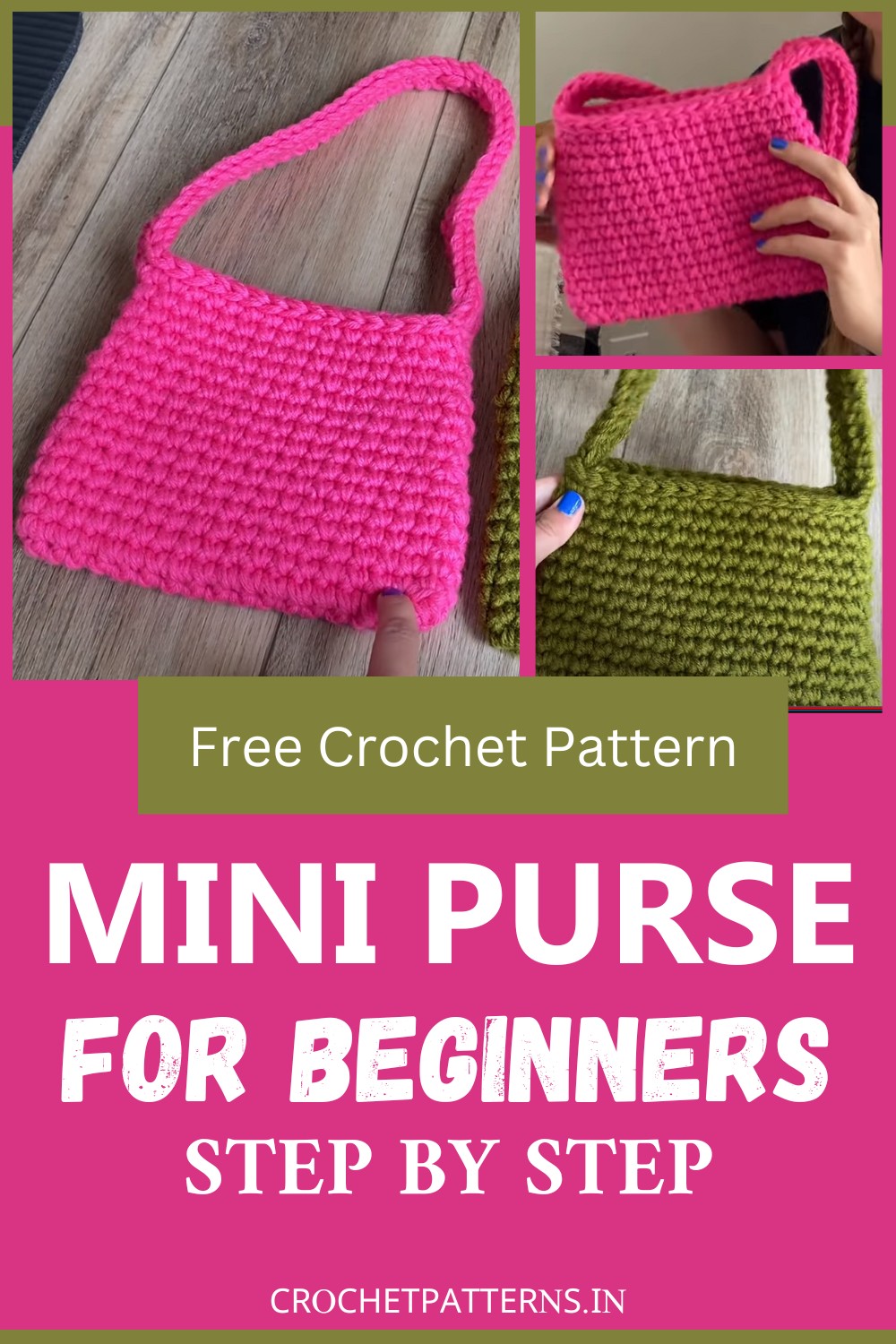 Crochet Mini Purse For Beginners