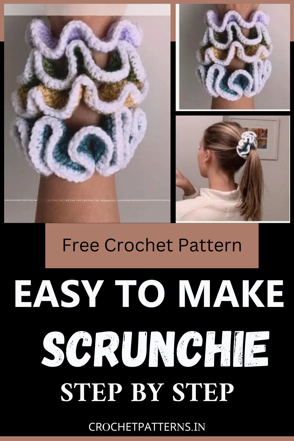 Easy To Make Crochet Scrunchie Pattern