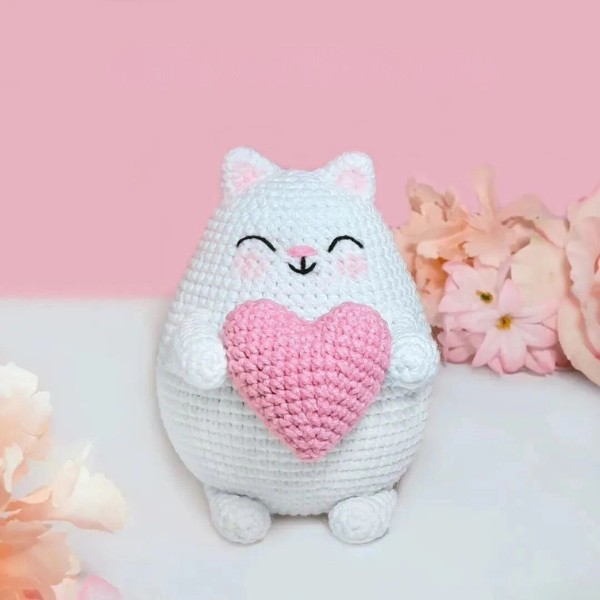 Free Crochet Cat Heart Pattern
