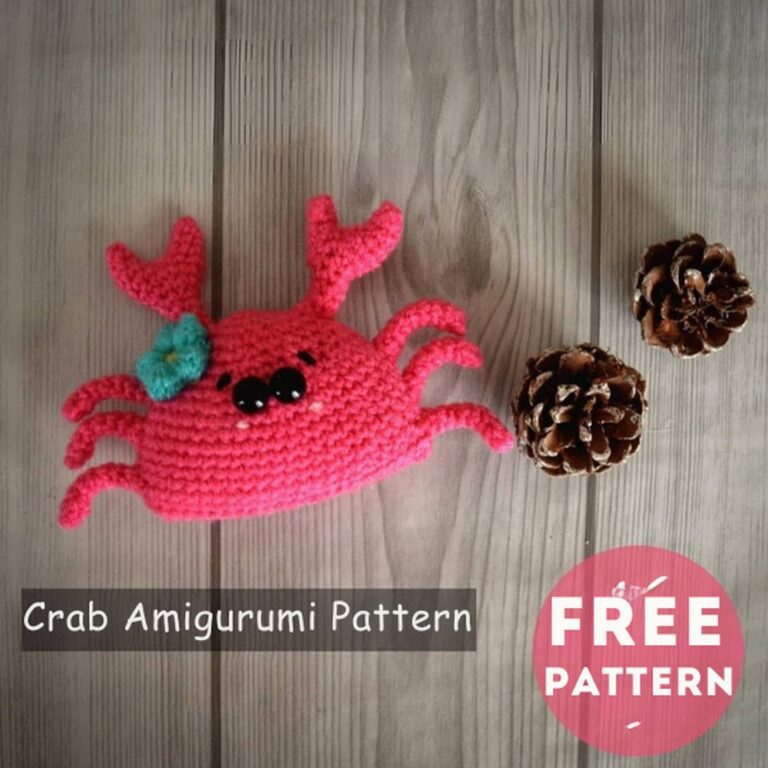 Free Crochet Crab Pattern For Sea Creature Collection