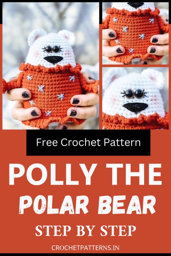 Cute Crochet Polly The Polar Bear Pattern