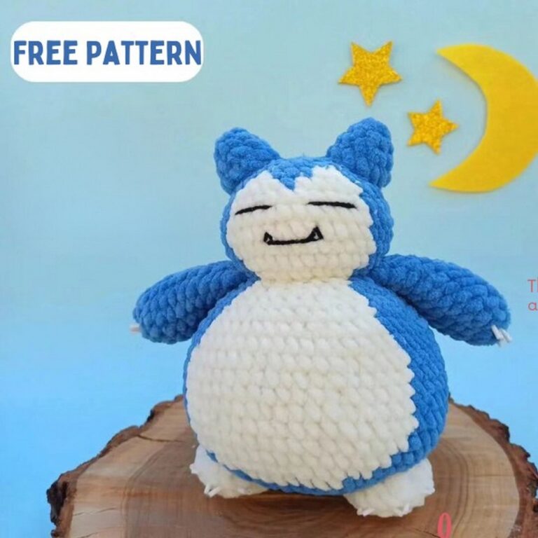 Free Crochet Snorlax Pattern In Simple Colors