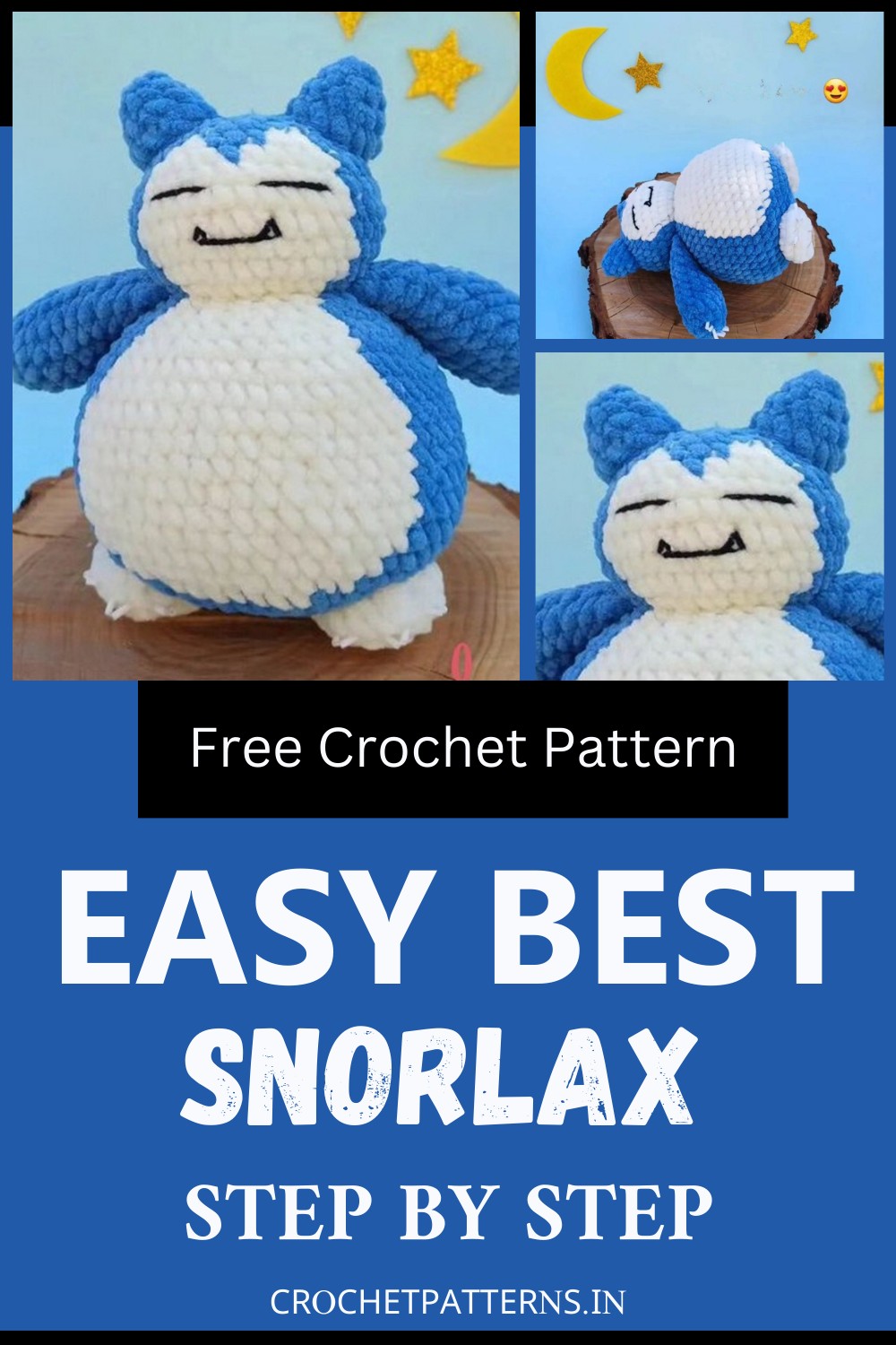 Free Crochet Snorlax Pattern
