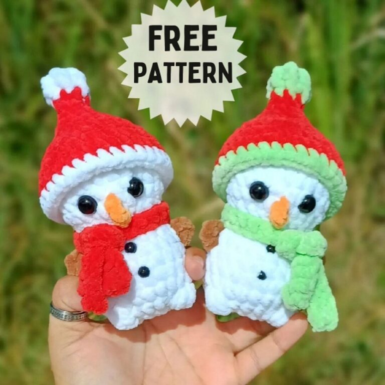 Free Crochet Snowman Pattern For Winter Season