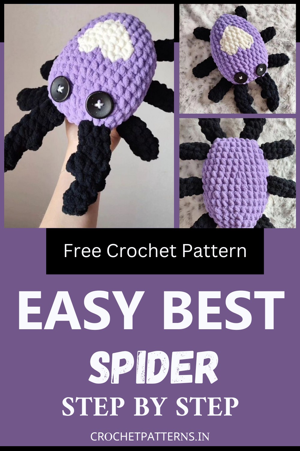 Free Crochet Spider Pattern 1