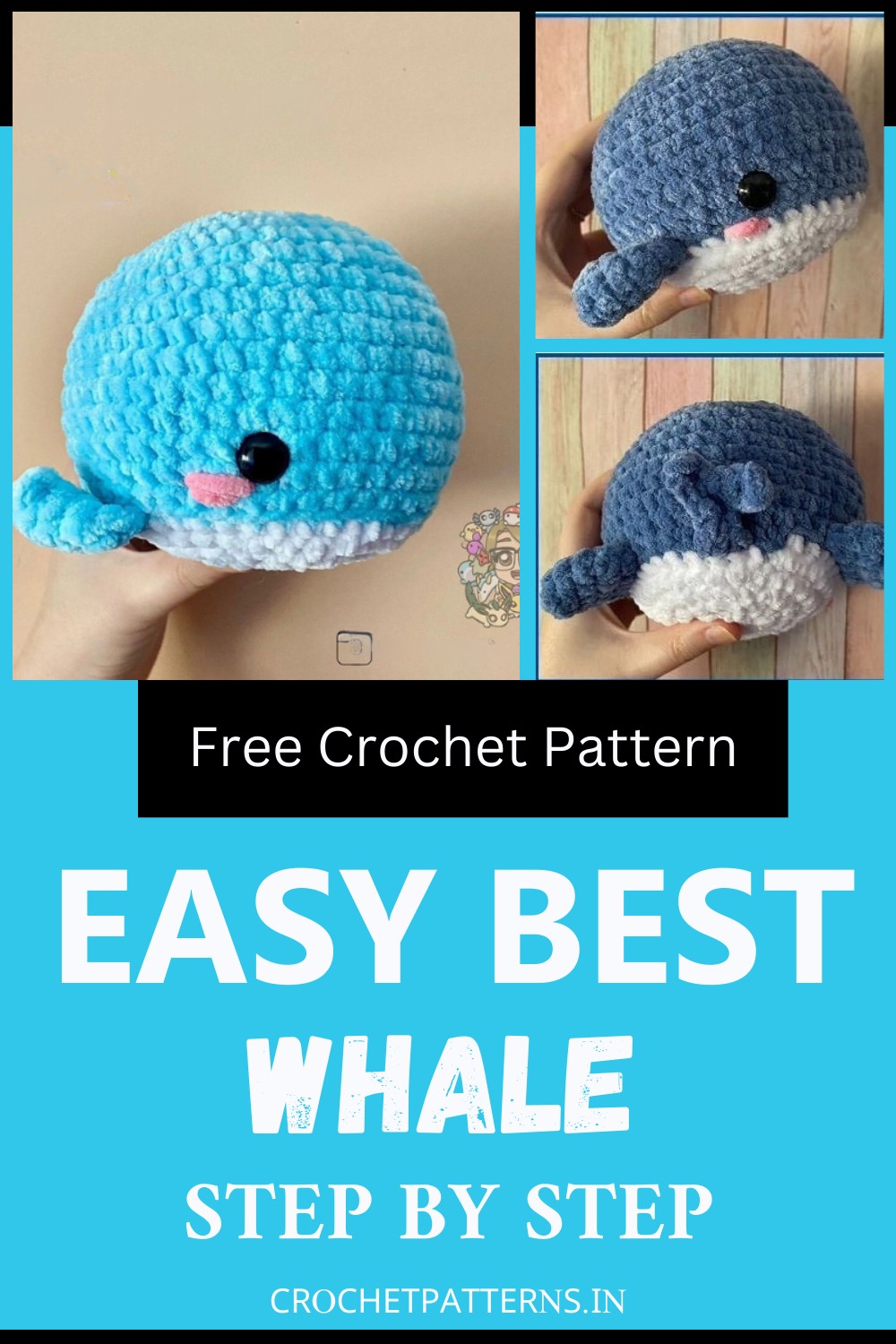 Free Crochet Whale Pattern 1