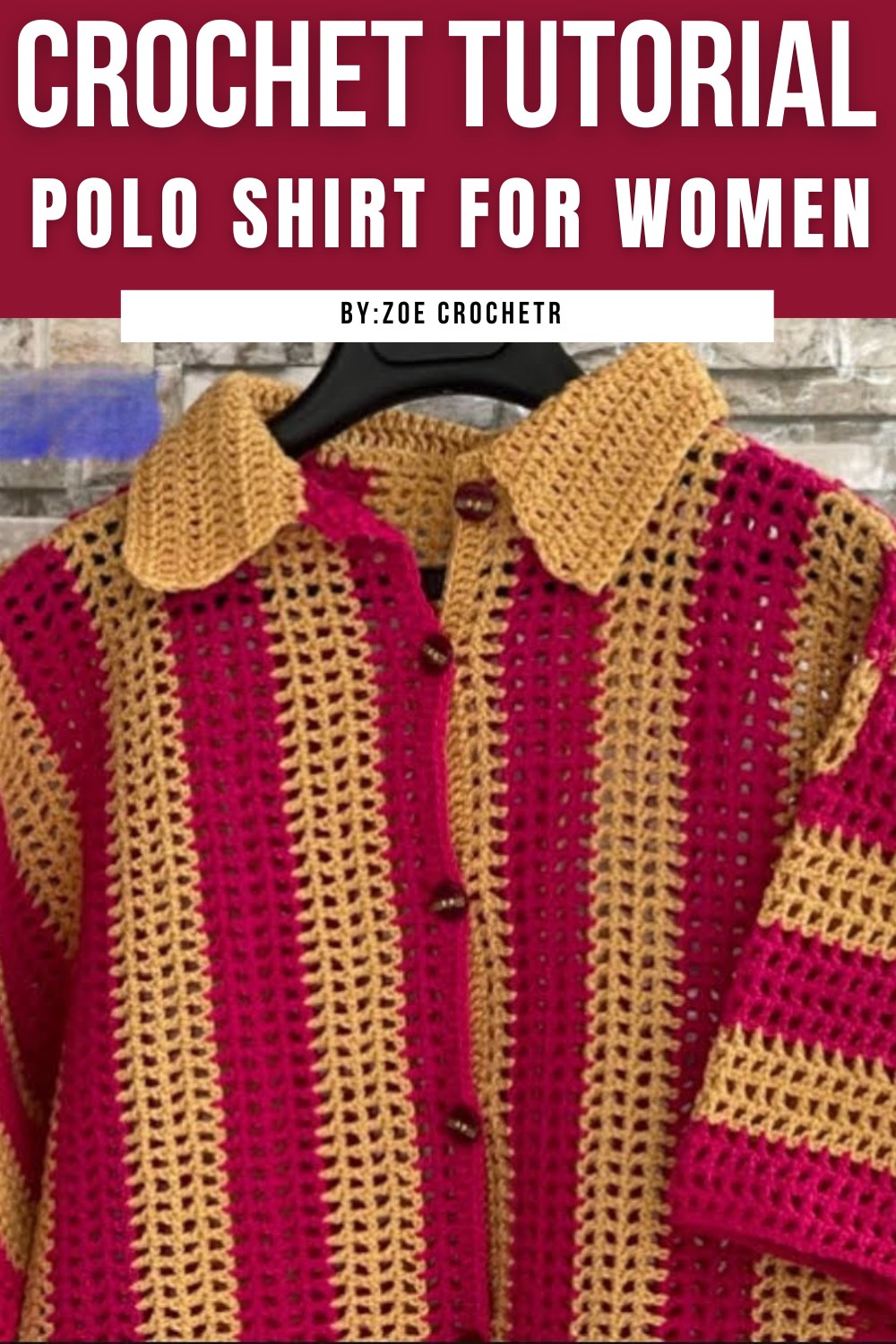How To Crochet Easy Polo Shirt For Women
