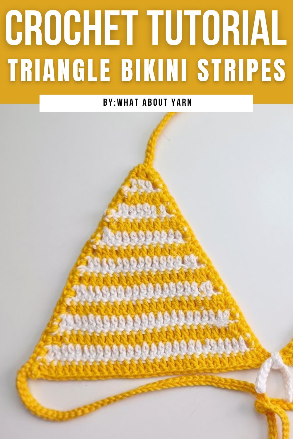 How To Crochet Triangle Bikini Stripes
