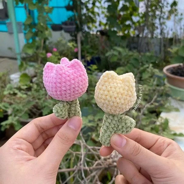 Crochet Mini Tulips Free Pattern 2