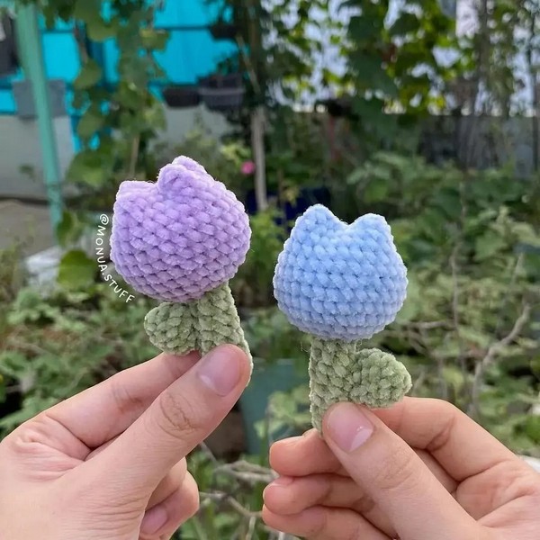 Crochet Mini Tulips Free Pattern 1