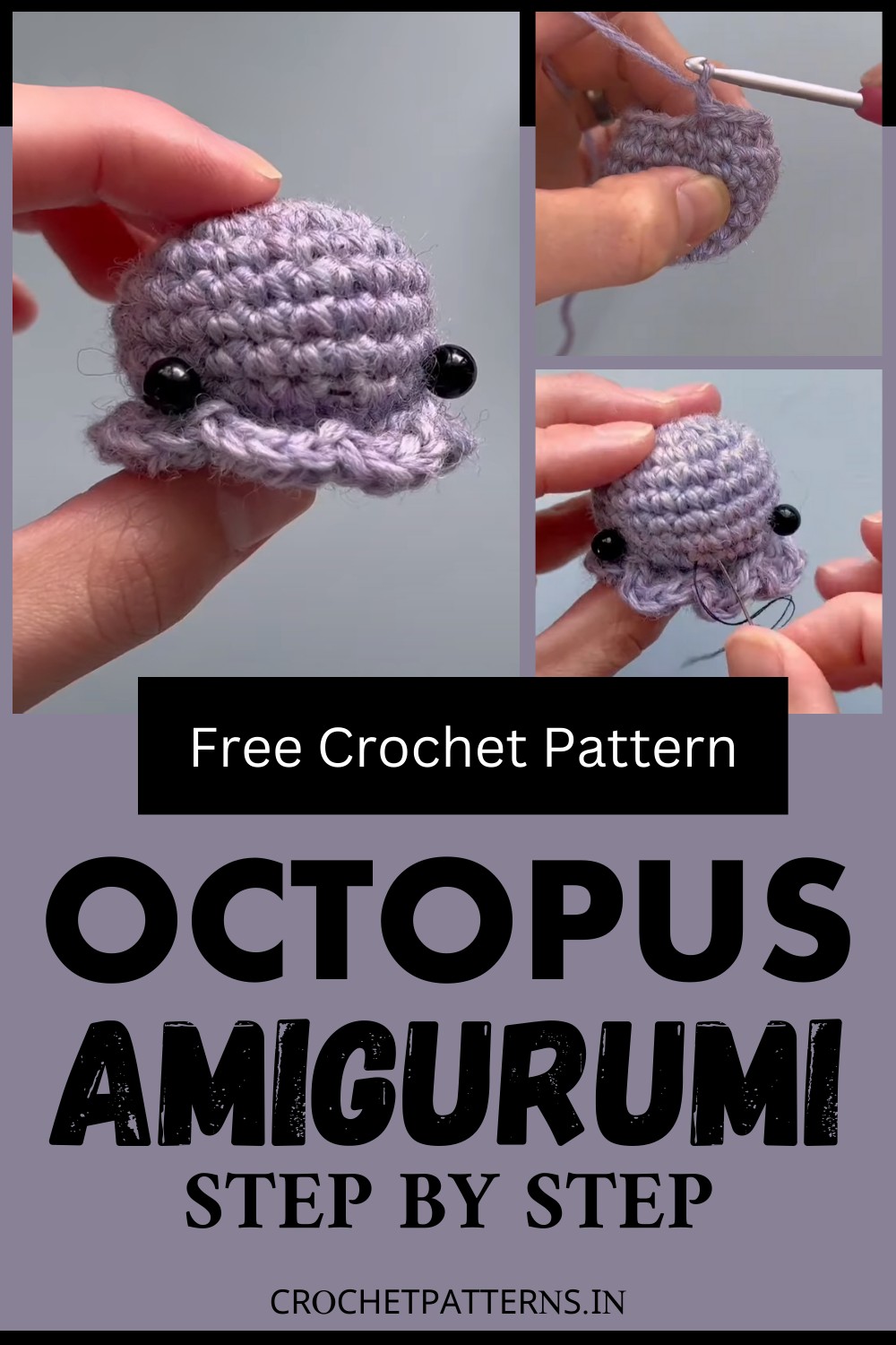 Mini Crochet Octopus Amigurumi Step By Step Tutorial