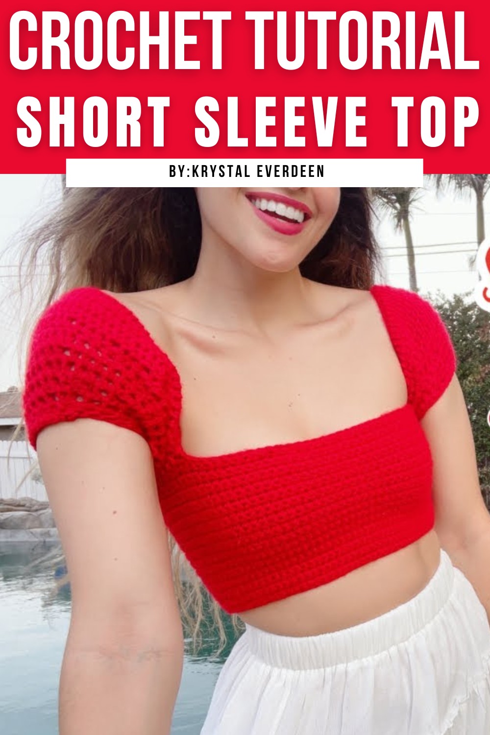 Short Sleeve Crochet Top