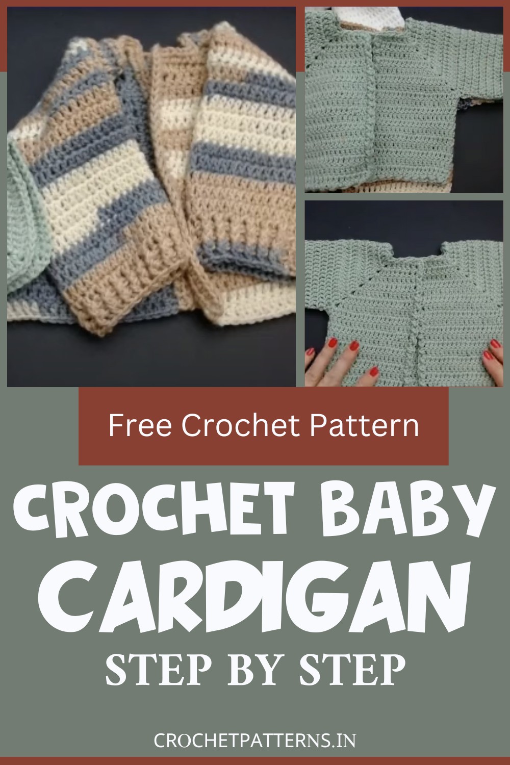 Crochet Baby Cardigan Tutorial