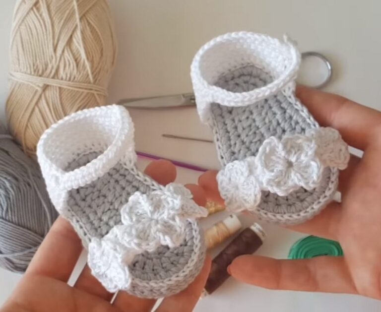 Crochet Baby Sandals For Tiny Adventures