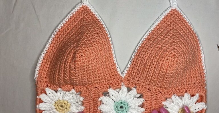 Crochet Blossom Top For Summery Festivals