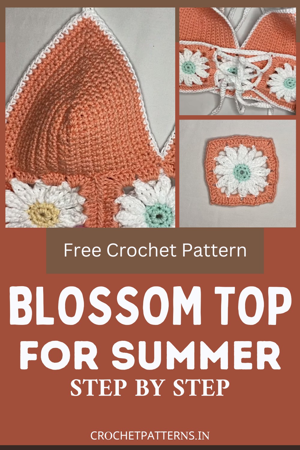 Crochet Blossom Top For Summery Festivals