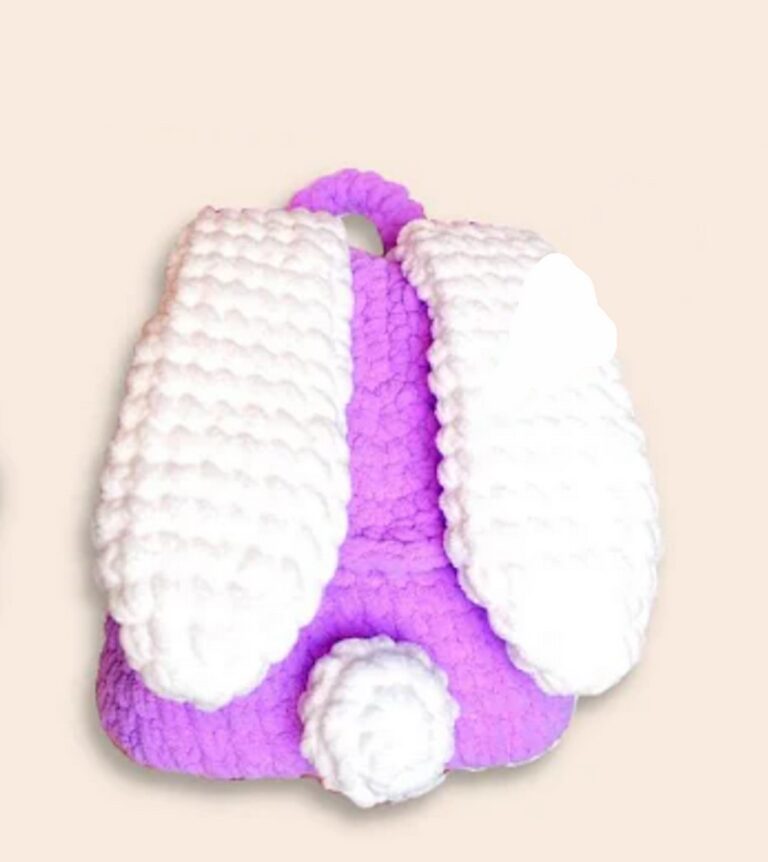 Crochet Backpack With Bunny Ears