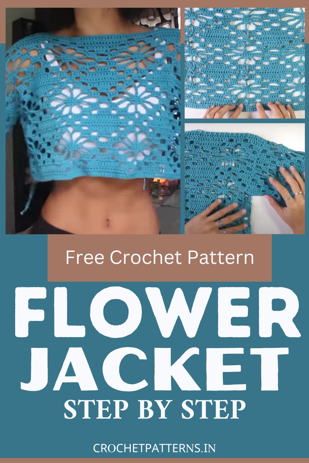 Crochet Flower Jacket