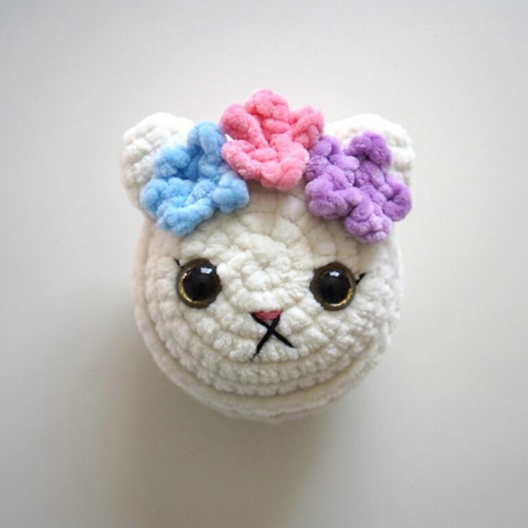 Crochet Kitty Cat Macaron Pattern Free For Kids Toy Collection