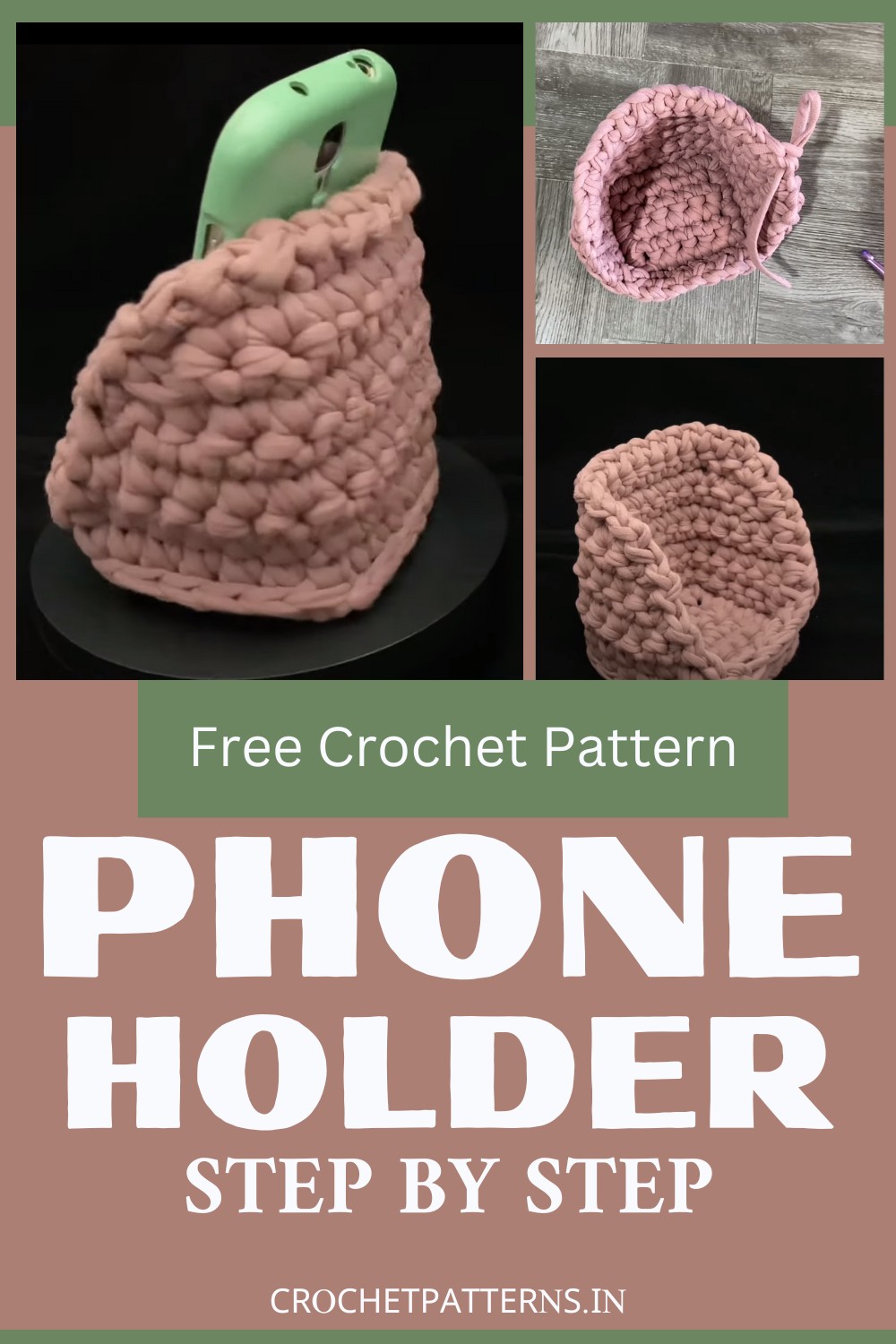 Crochet Phone Holder Pattern