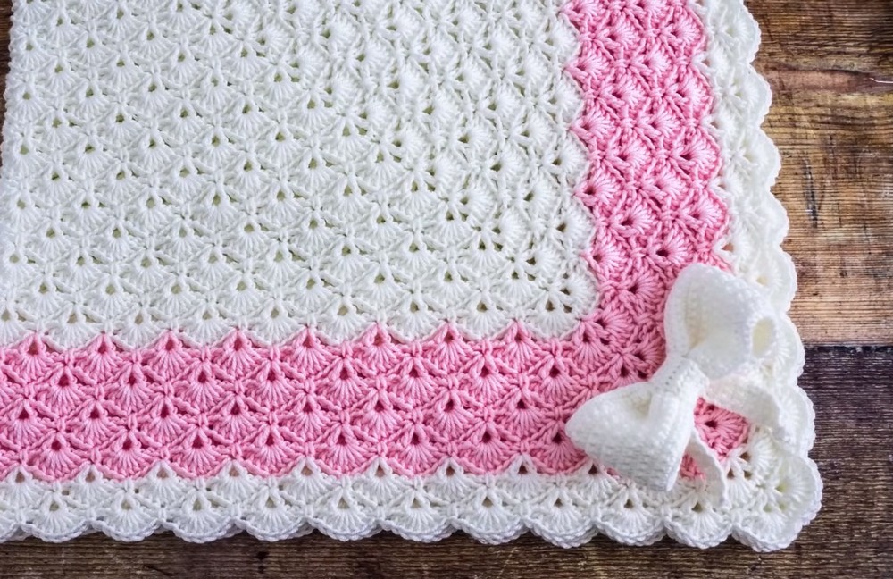 Crochet Shell Stitch Blanket