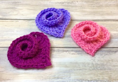 Crochet a Rosy Heart