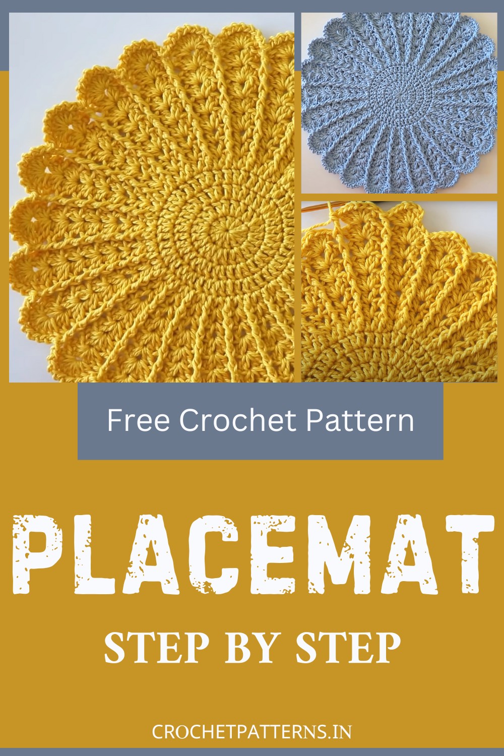 Easy Crochet Placemat Pattern