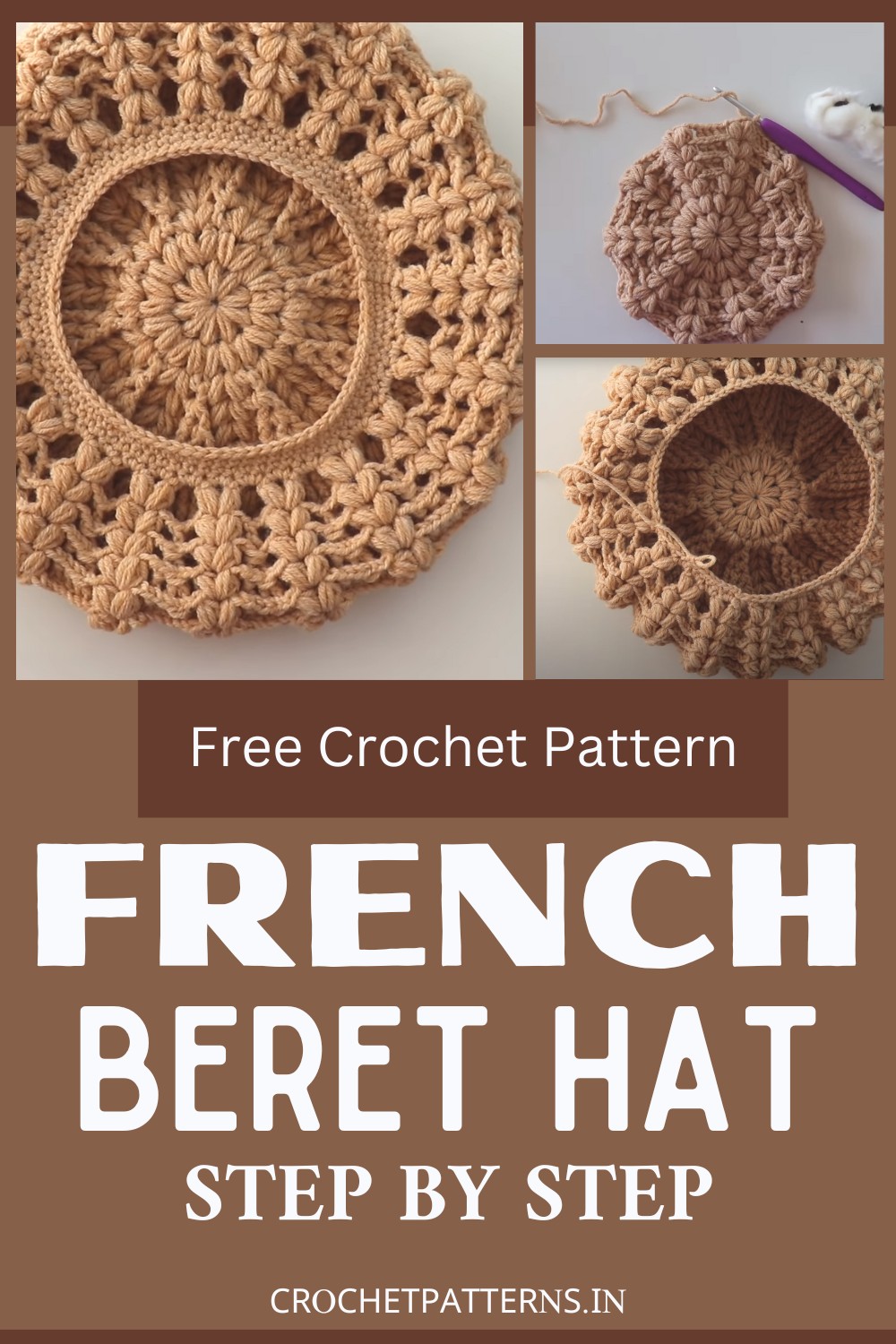 French Beret Hat Crochet Pattern
