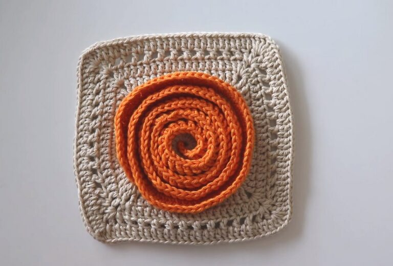 How To Crochet A Spiral Flower