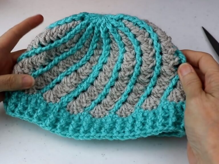 Crochet Swirl Hat Pattern With Video Tutorial
