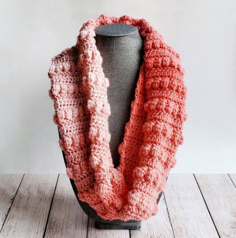 Cozy Crochet Bobble Row Cowl Pattern In Beautiful Shades