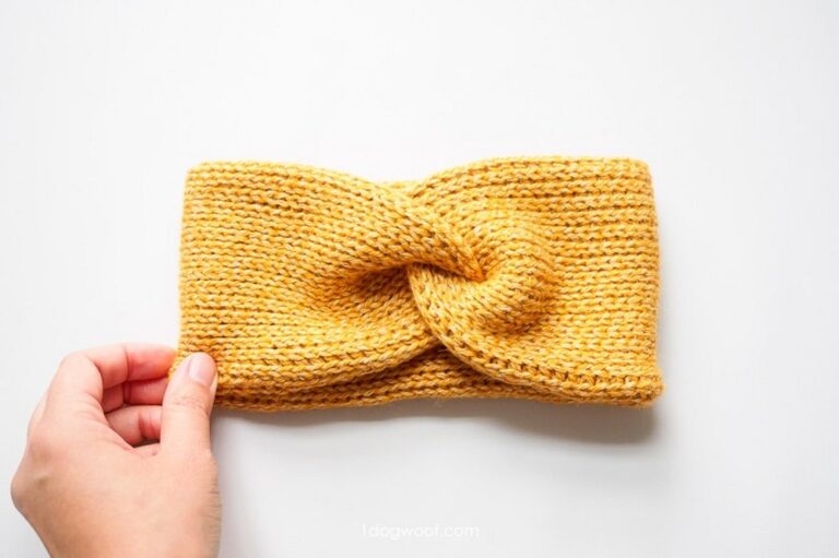 Easiest Classic Crochet Tunisian Twist Ear Warmer Pattern