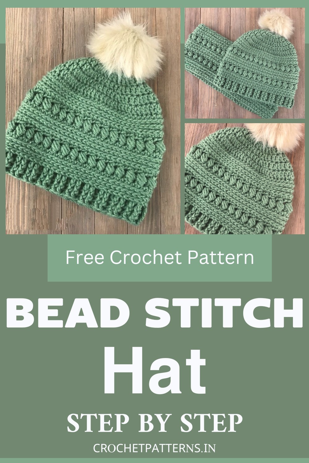 Crochet Bead Stitch Hat
