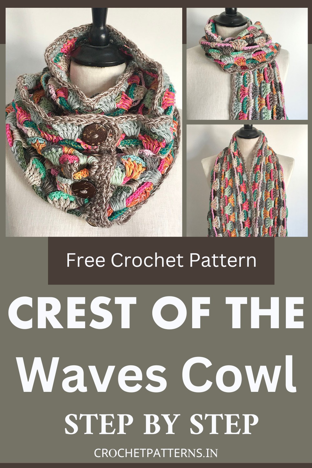 Crochet Crest of the Waves Cowl
