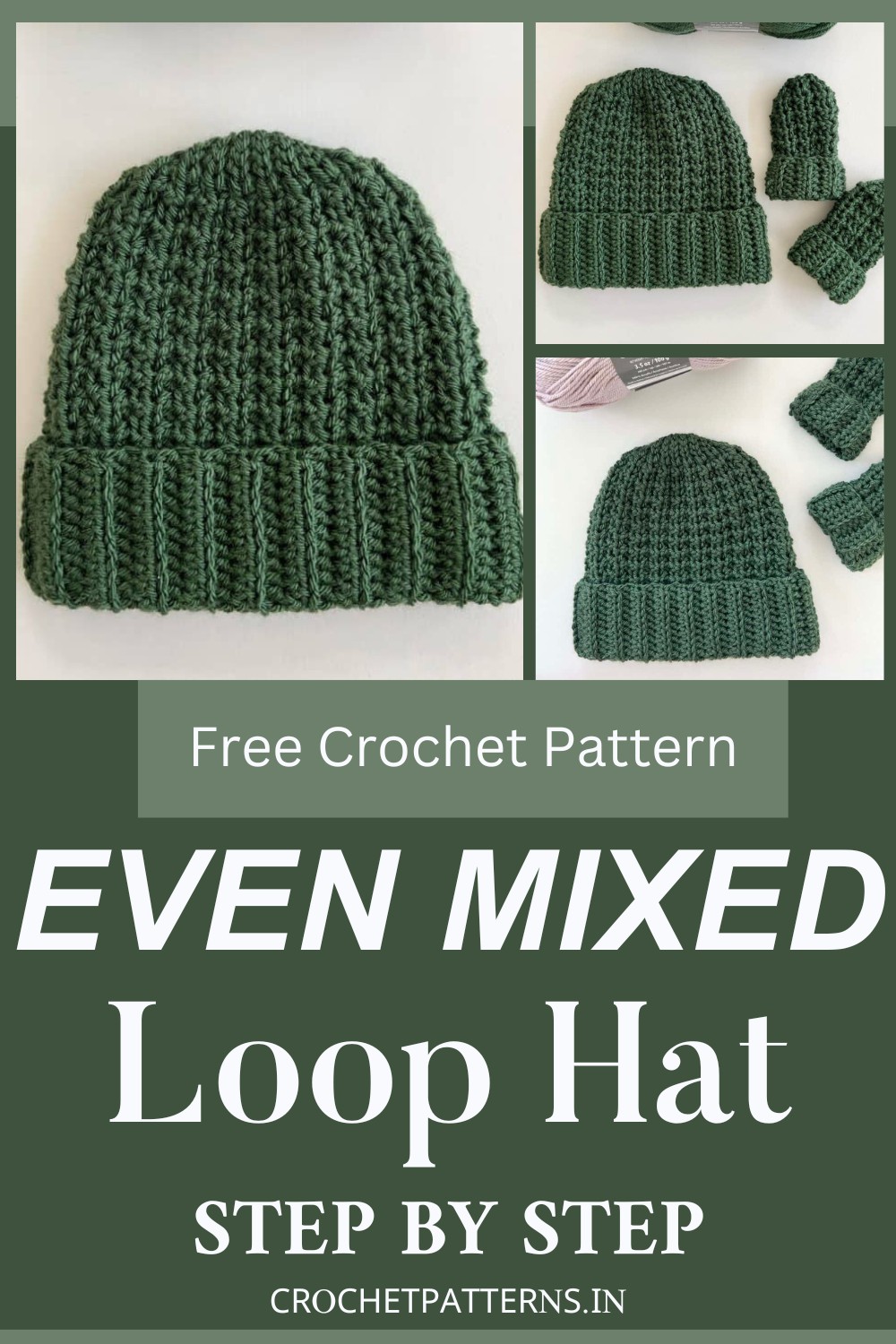 Crochet Even Mixed Loop Hat