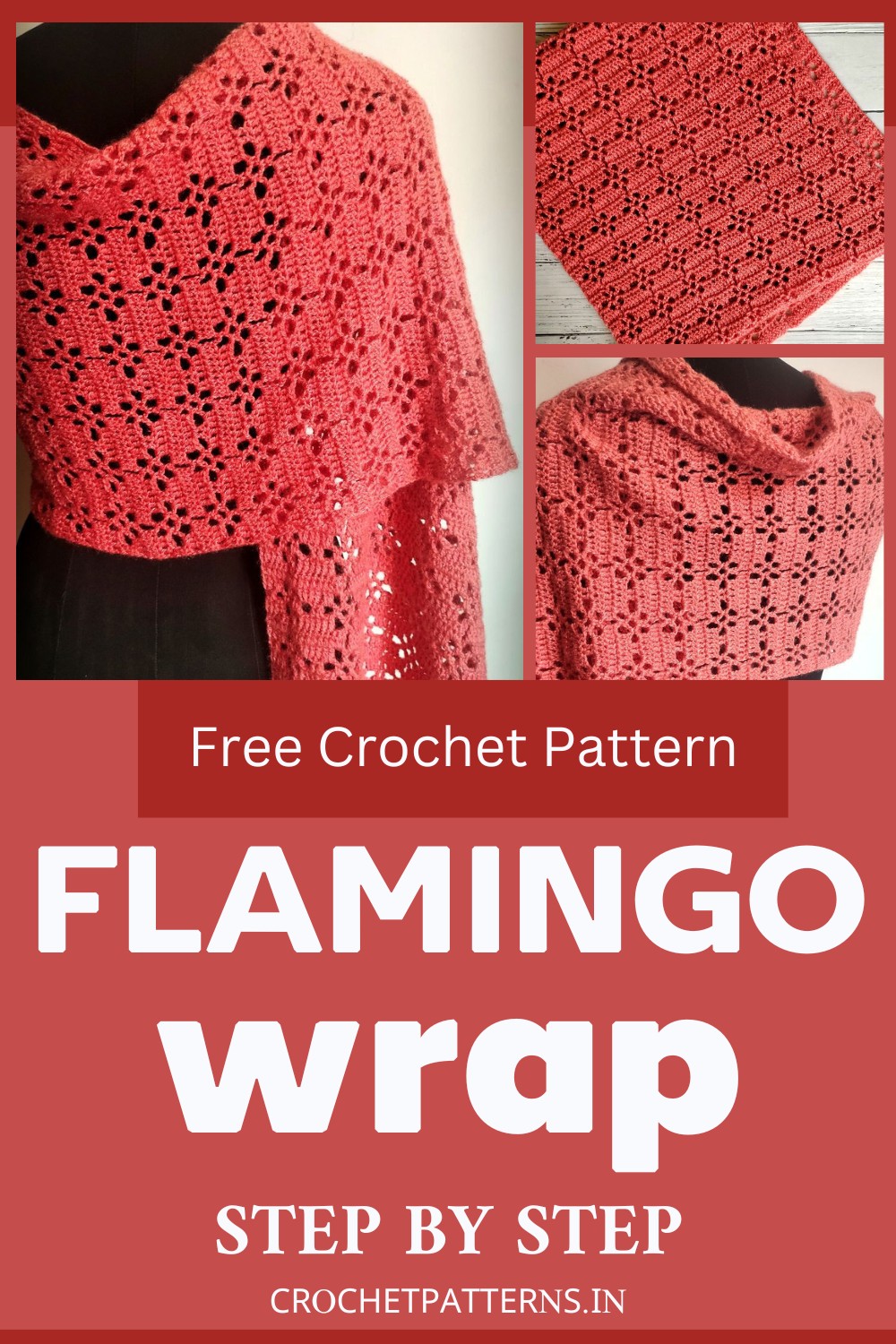 Crochet Flamingo wrap