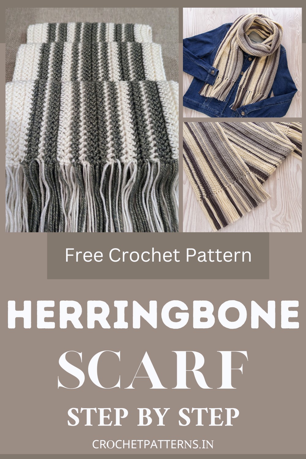 Crochet Herringbone Scarf