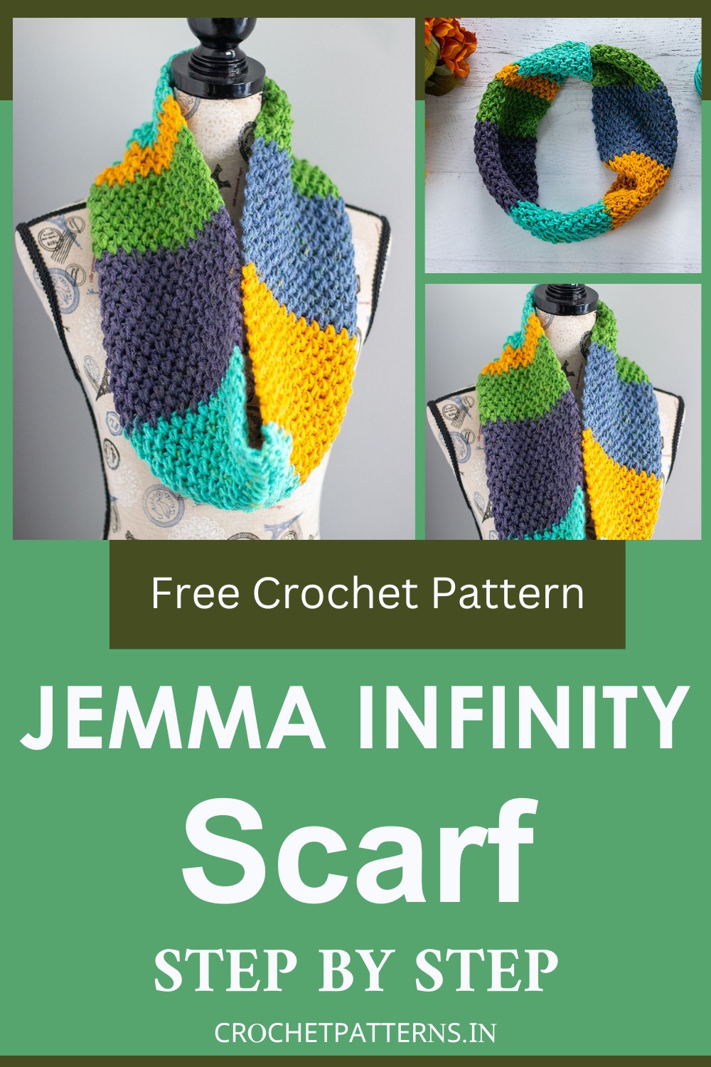 Crochet Jemma Infinity Scarf Free