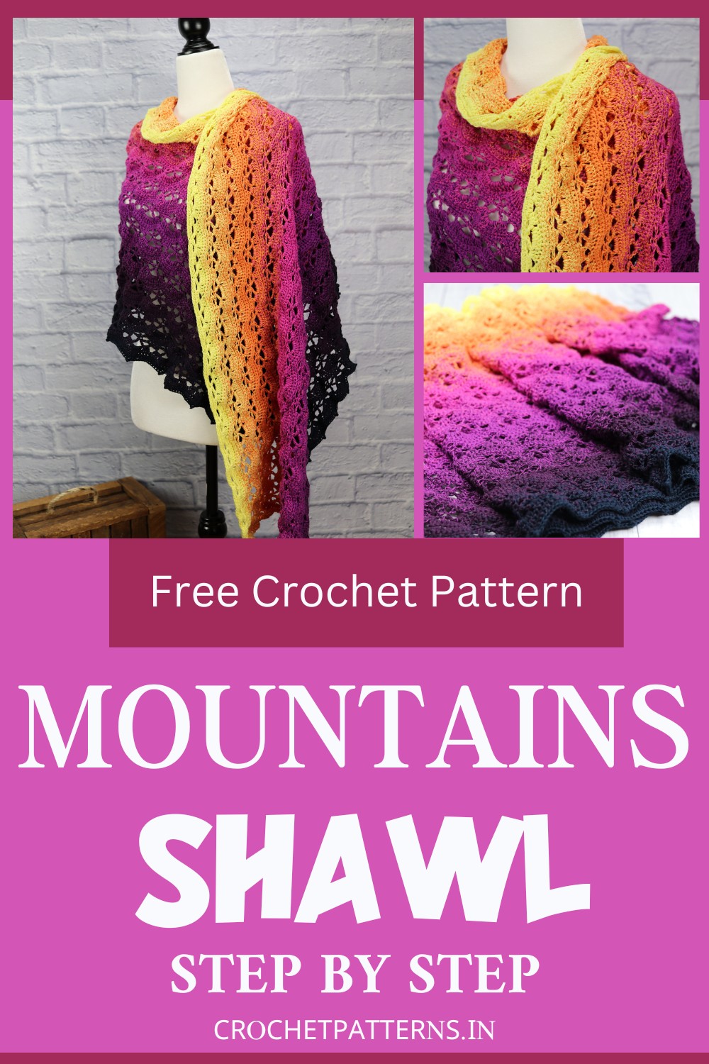Crochet Mountains Shawl