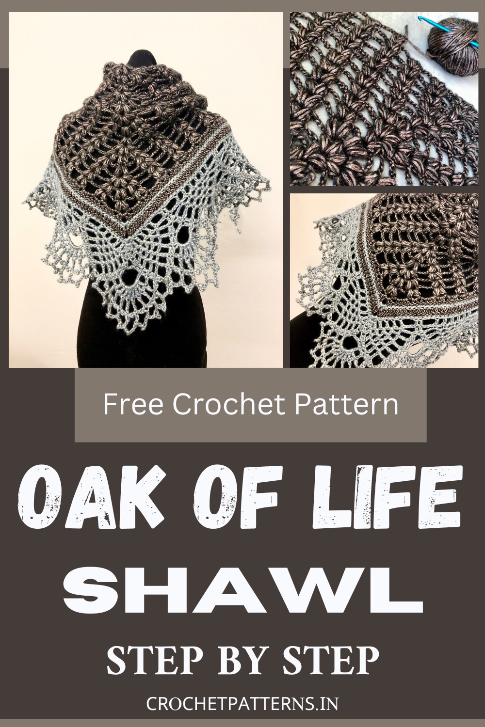 Crochet Oak of life shawl
