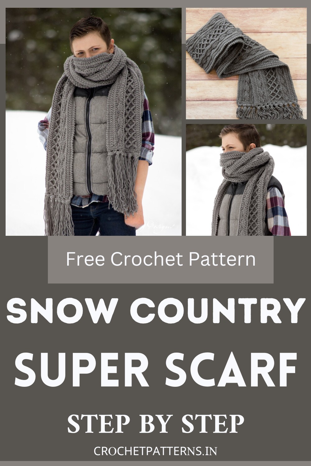 Crochet Snow Country Super Scarf