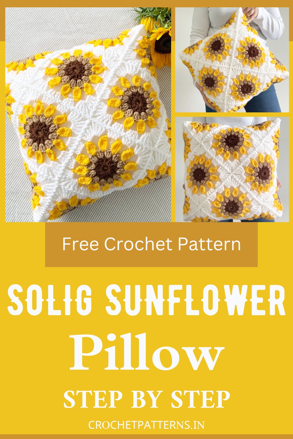 Solig Sunflower Pillow