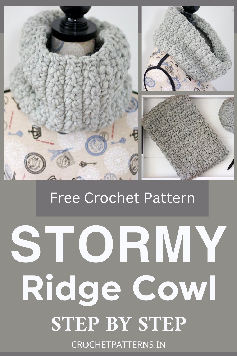 Crochet Stormy Ridge Cowl
