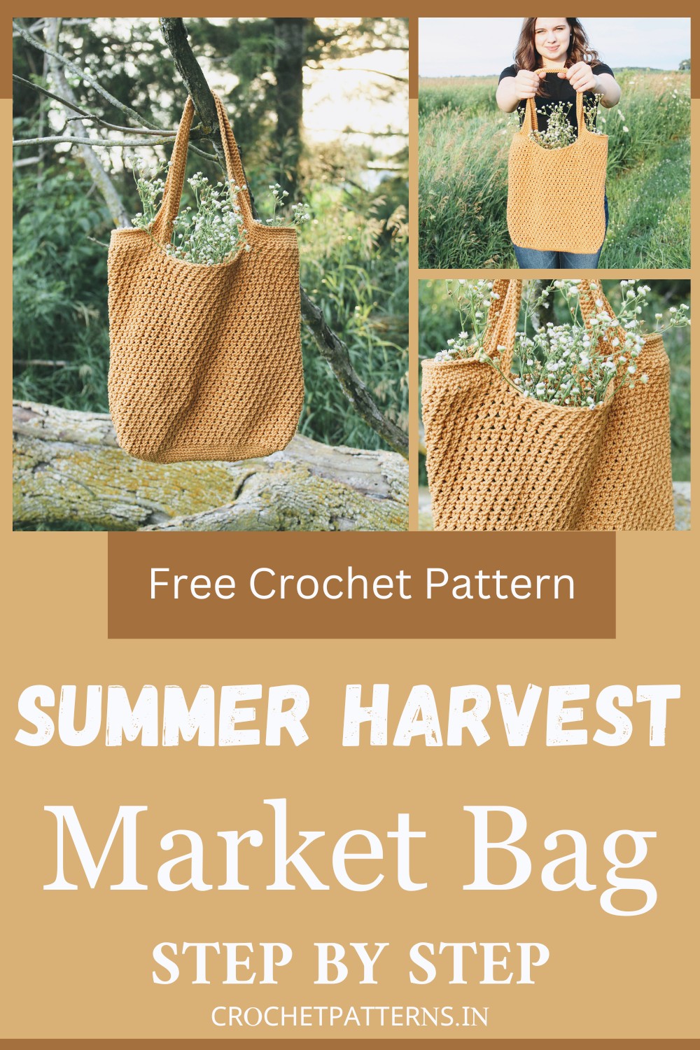 Crochet Summer Harvest Market Bag