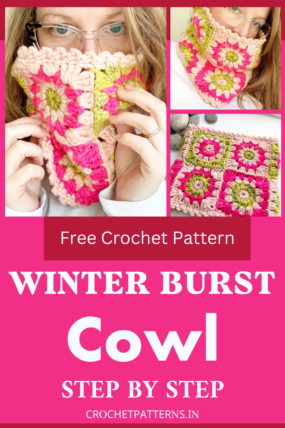 Crochet Winter Burst Cowl