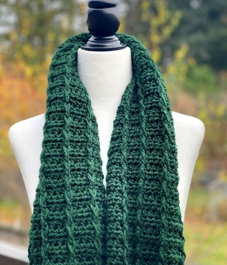 Free Crochet Fairbrook Scarf Pattern In Unique Texture