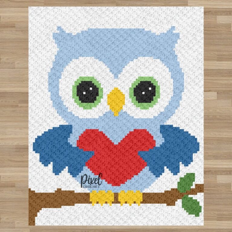 How To Crochet C2C Owl Love You Forever