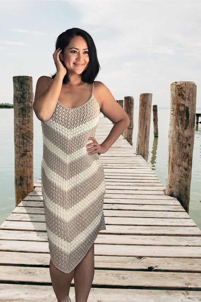 How To Crochet Cafe Latte Dress In Beautiful Light Shades